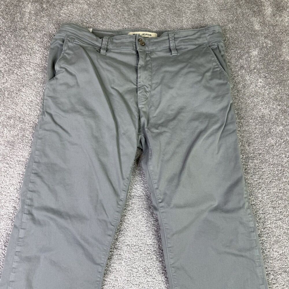 Mavi Jeans Pants Mens 34/30 Gray Johnny Slim Leg Preppy Casual